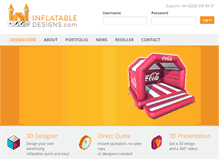 Tablet Screenshot of inflatable-designs.com